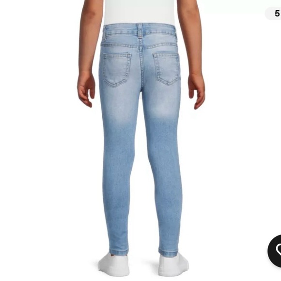 Wonder Nation Mid Rise Jean Girls Size 12 Light Wash Skinny Fit 5… - Picture 2 of 5
